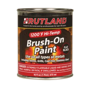 1200°F Hi-Temp Brush-On Paint - Flat Black