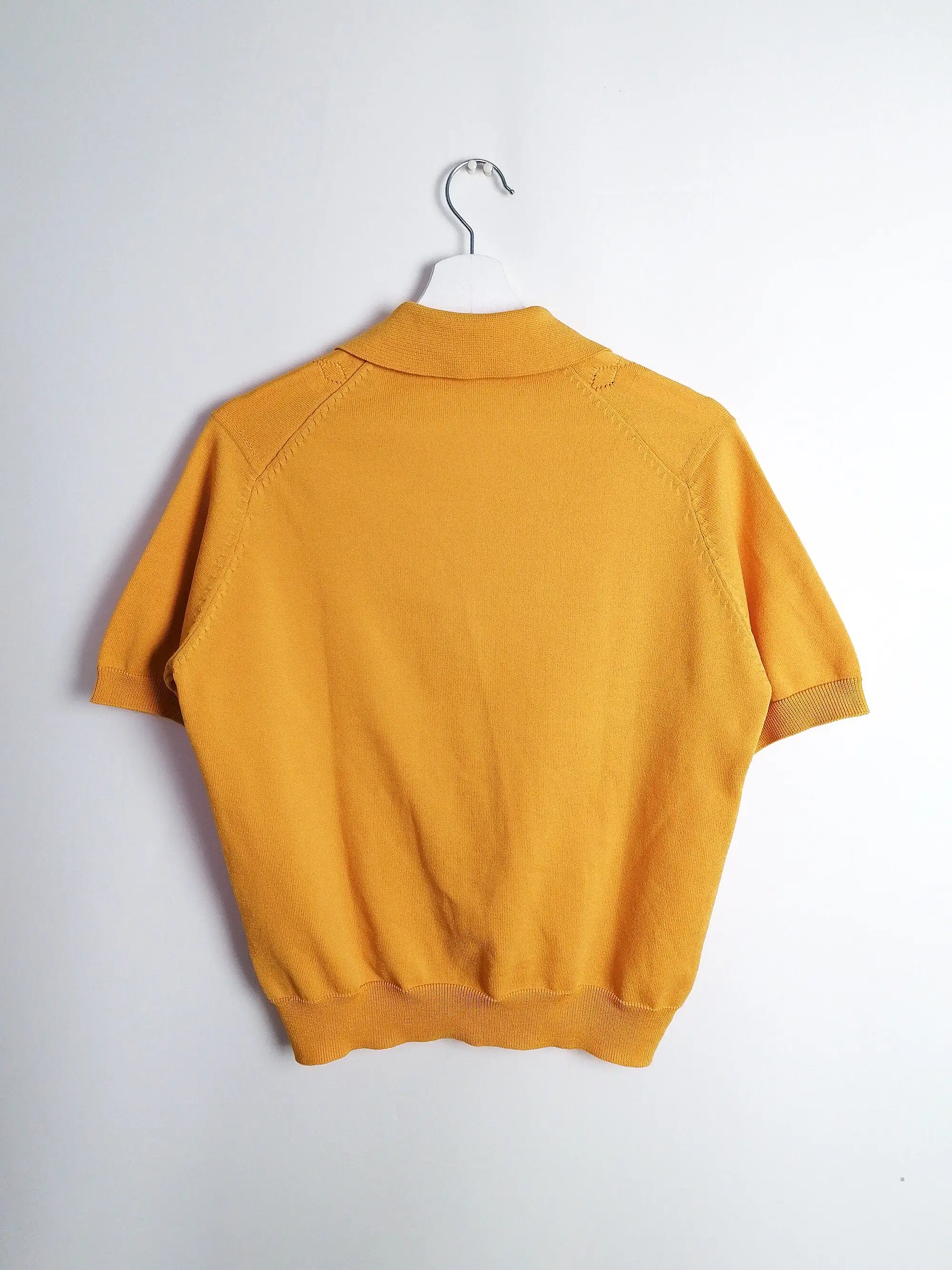 80's Soft Knit Top Marigold Yellow - size M-L