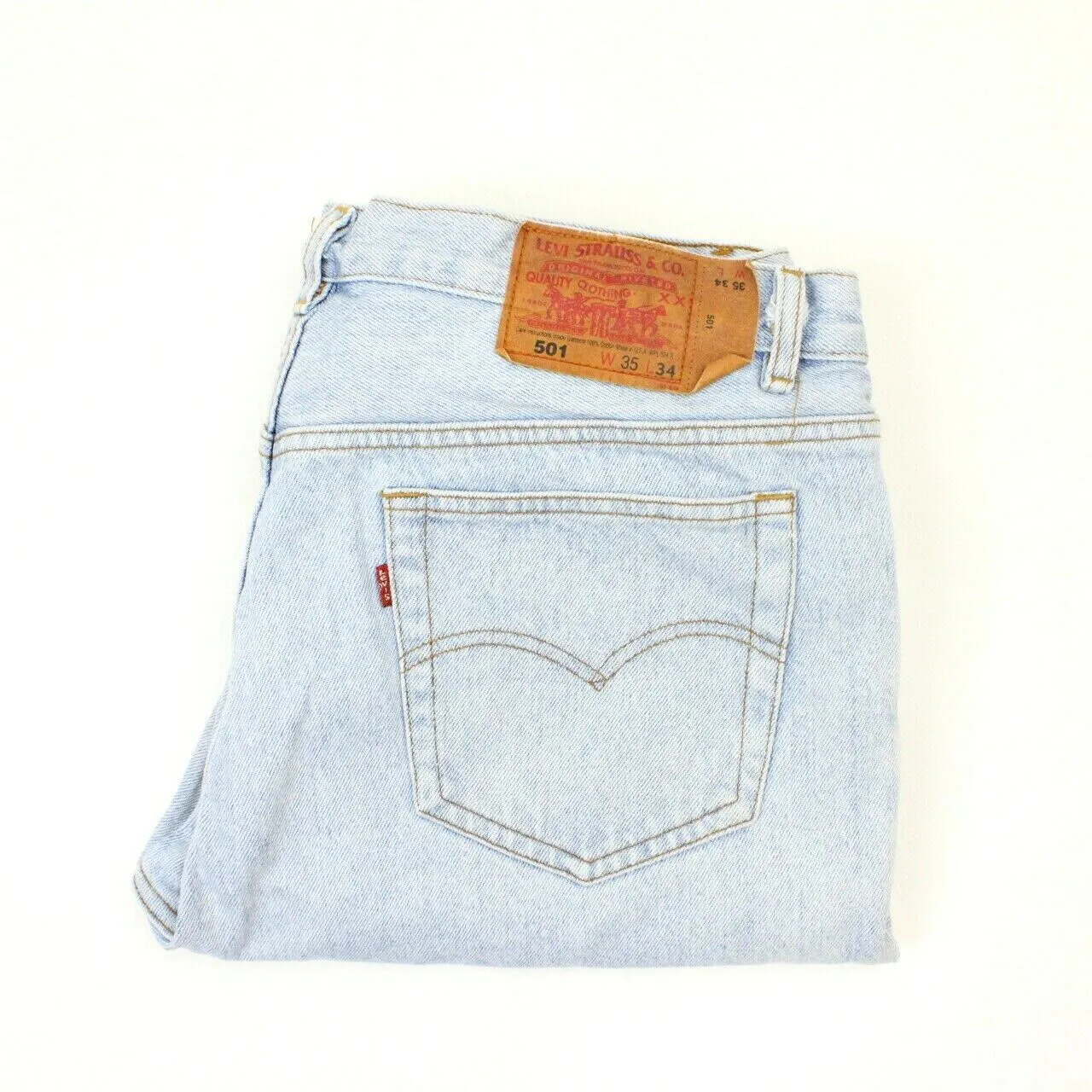 90s LEVIS 501 Jeans Light Blue | W35 L32