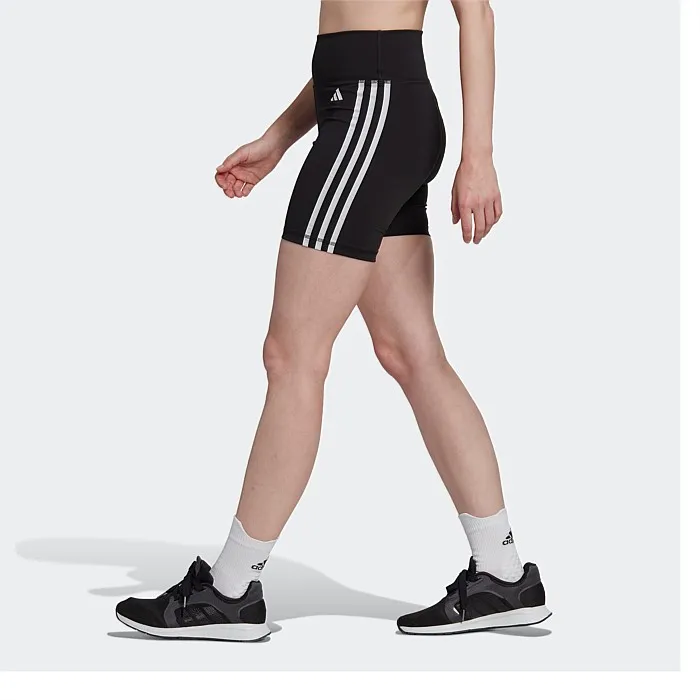 Adidas TE 3-Stripe Essential Short Tights | Tights | Stirling Sports