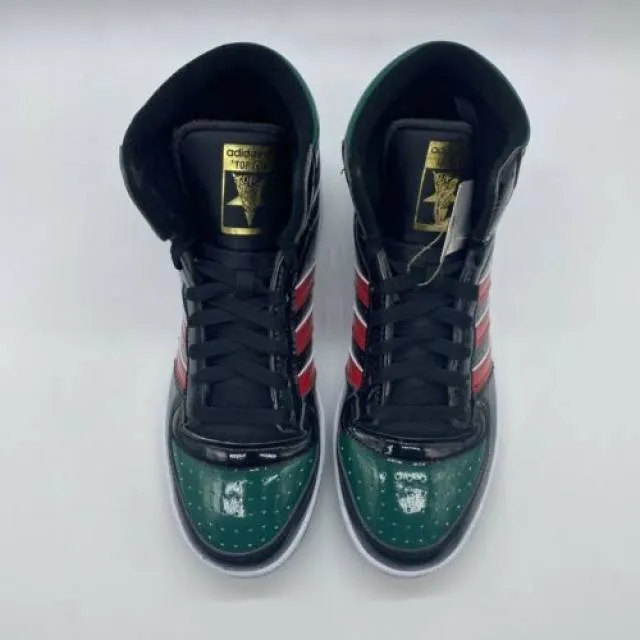 Adidas Top Ten Hi RB Black Green Red Patent Leather FX78...