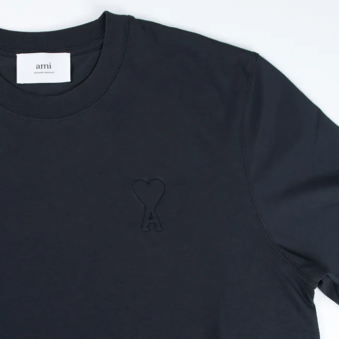 AMI PARIS  |Crew Neck Plain Cotton Short Sleeves Logo Designers