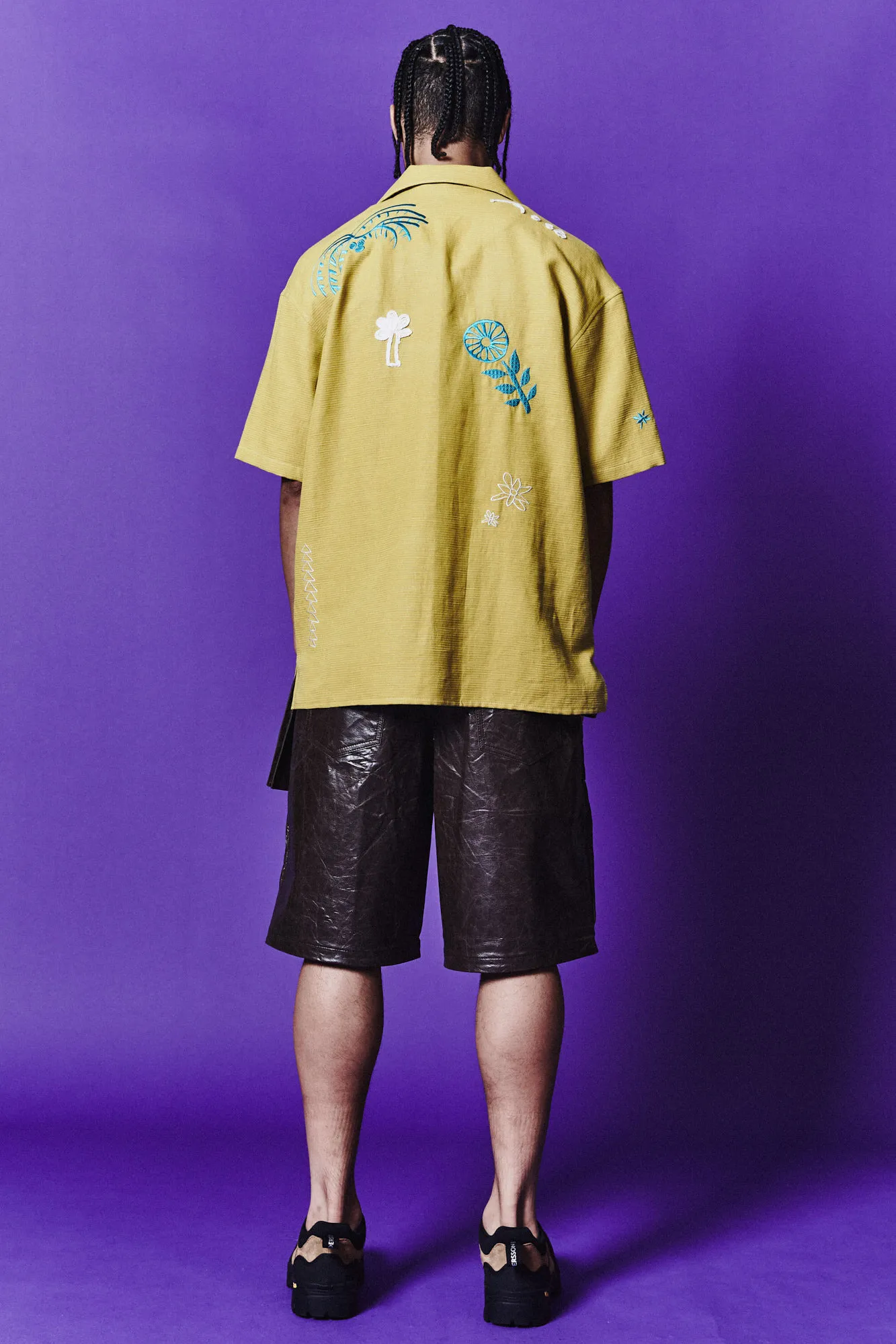 ANDERSSON BELL  |Street Style Cotton Short Sleeves Logo Shirts