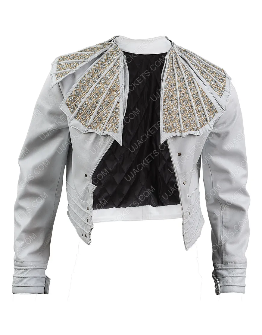 Angry Lizard Freddie Mercury Jacket | Rami Malek White Leather Jacket