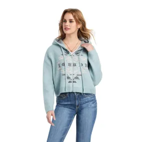 Ariat Women's Agave Garden Zip Front Hooded Sweater