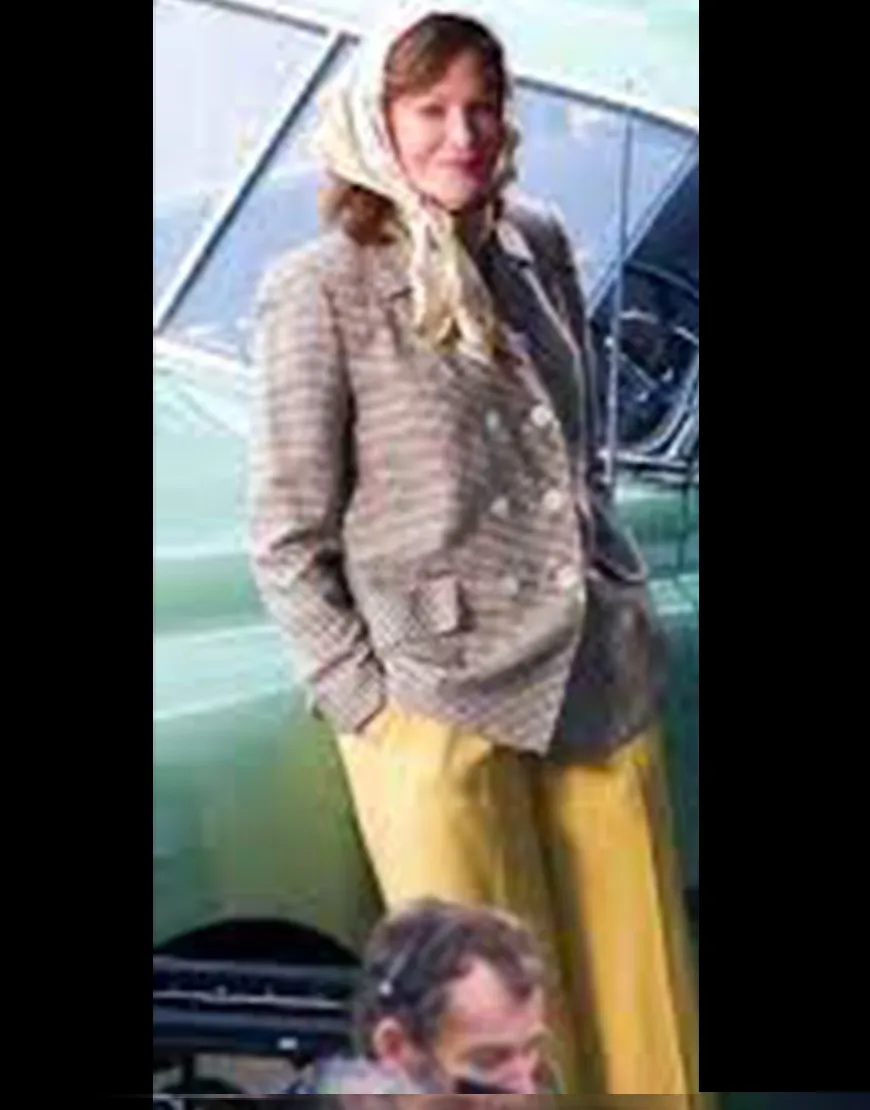 Being The Ricardos 2021 Nicole Kidman Coat | Lucille Ball Checked Coat