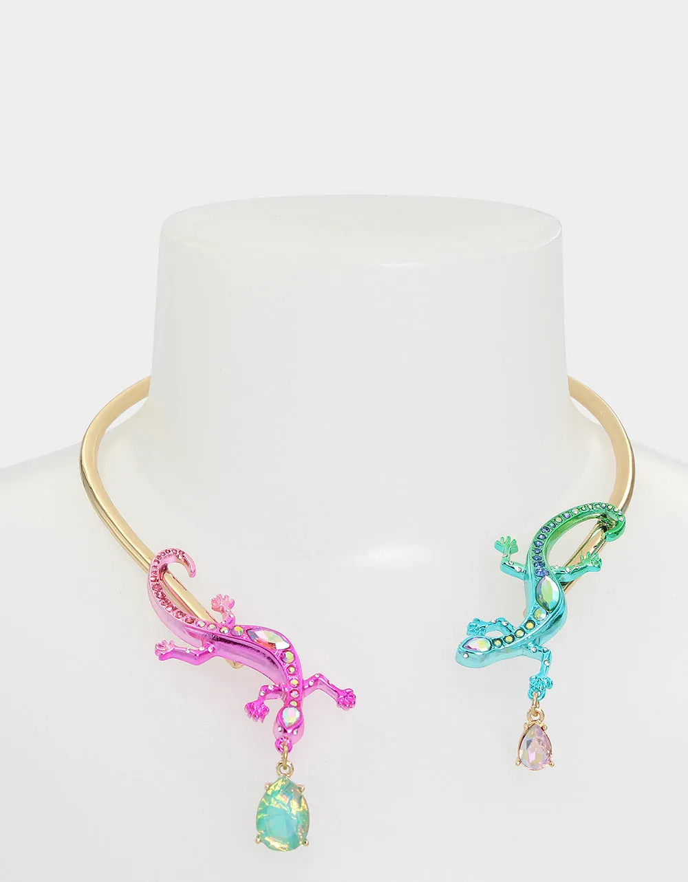 BETSEYS PARADISE LIZARD COLLAR MULTI