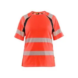 Blåkläder Work T-Shirt High Vis Women 3503 Red Black