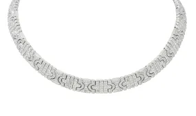 Bulgari 18.00 CTW Diamond 18 Karat White Gold Parentesi Collar Necklace