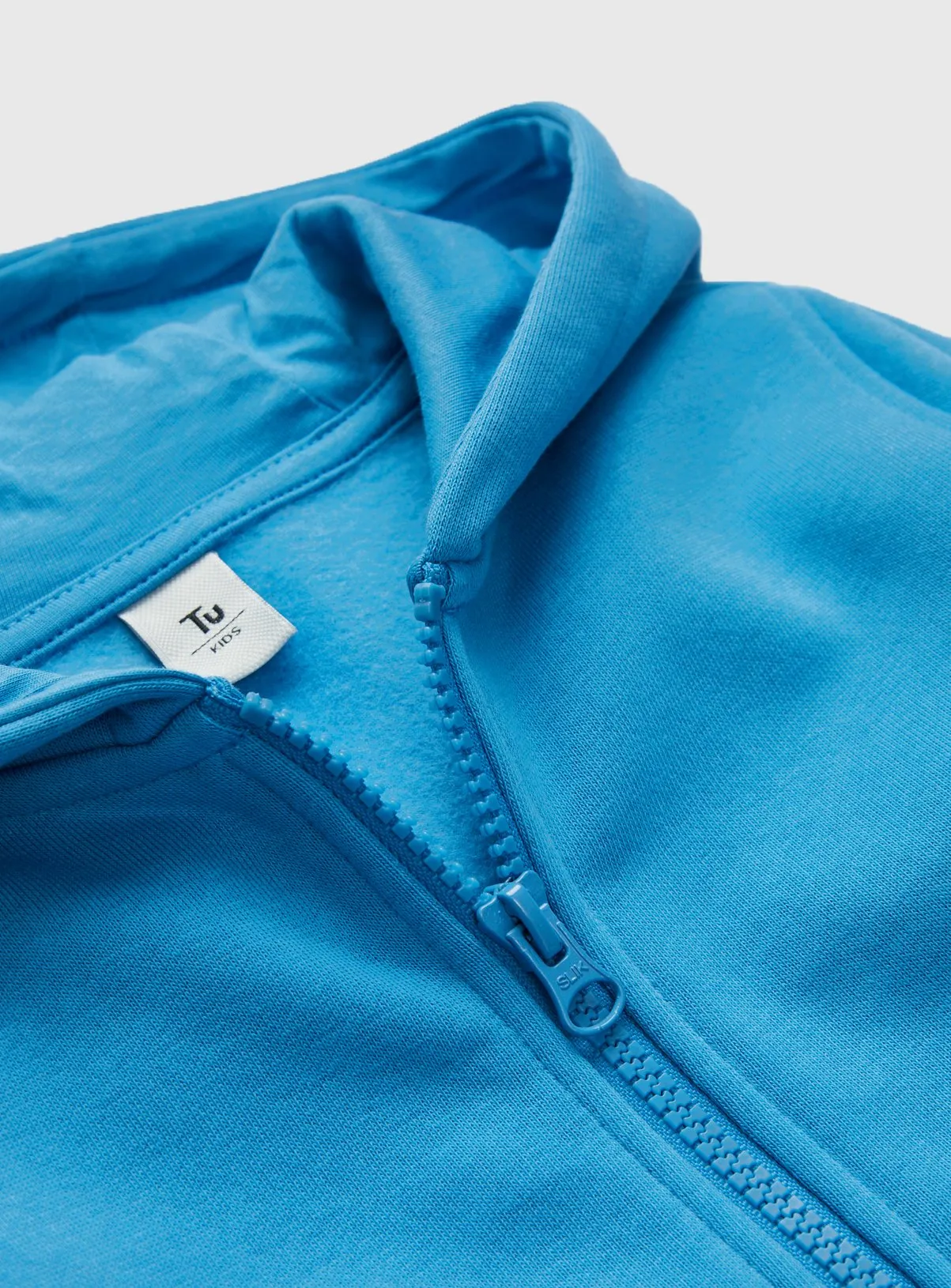 Buy Bright Blue Zip-Through Hoodie 14 years | Jumpers and hoodies | Tu