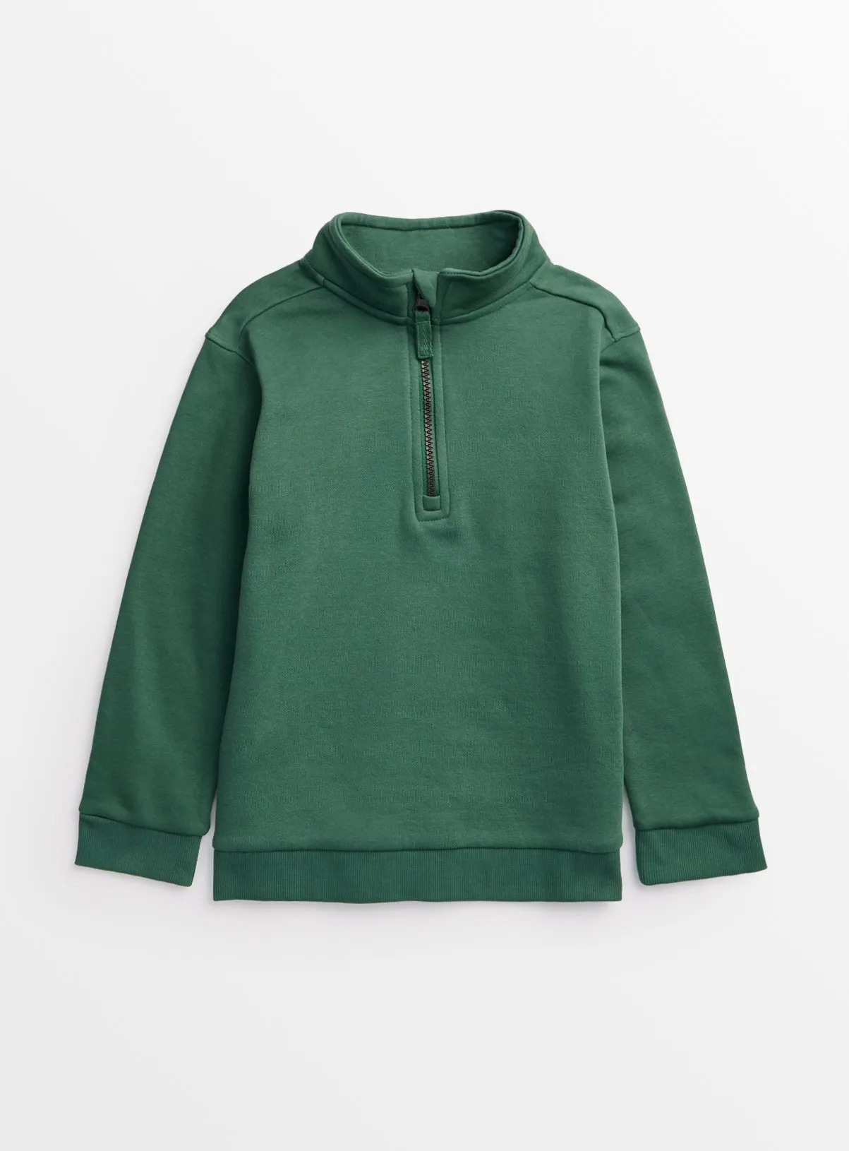 Buy Green Quarter Zip Sweatshirt 8 years | Jumpers and hoodies | Tu