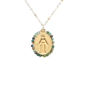 Collar VIRGEN TURQUESA