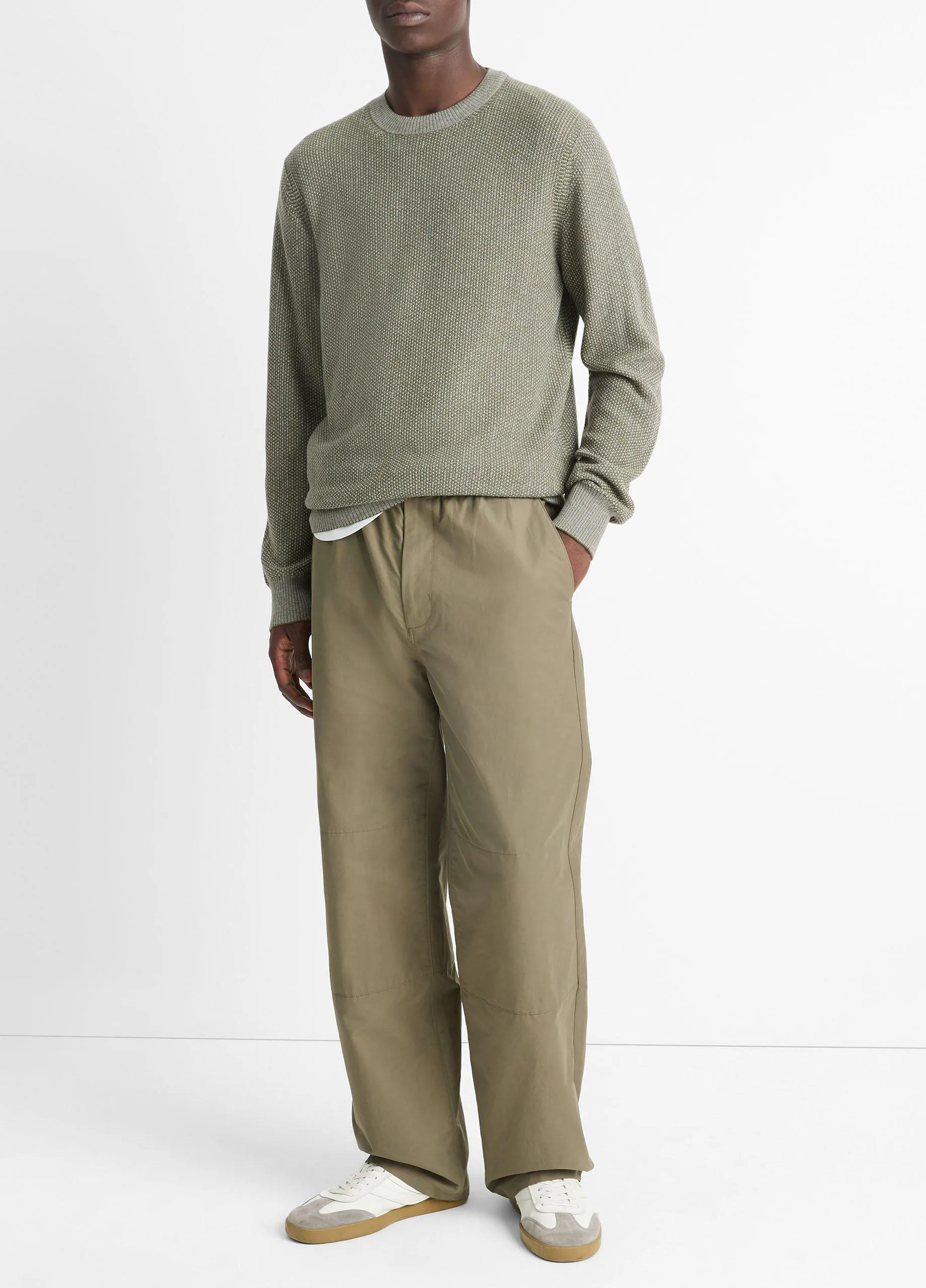 Cotton-Blend Parachute Pant