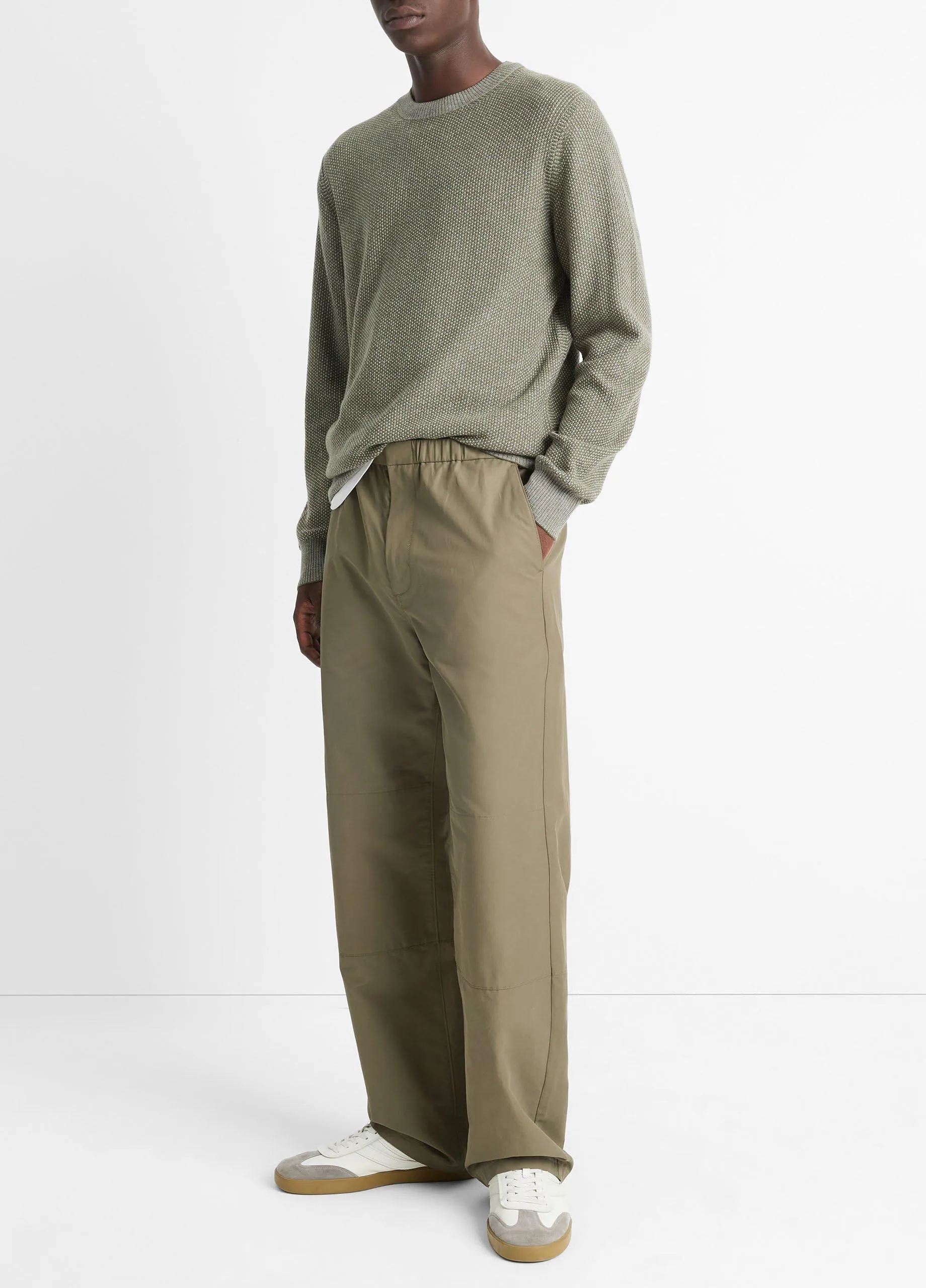 Cotton-Blend Parachute Pant