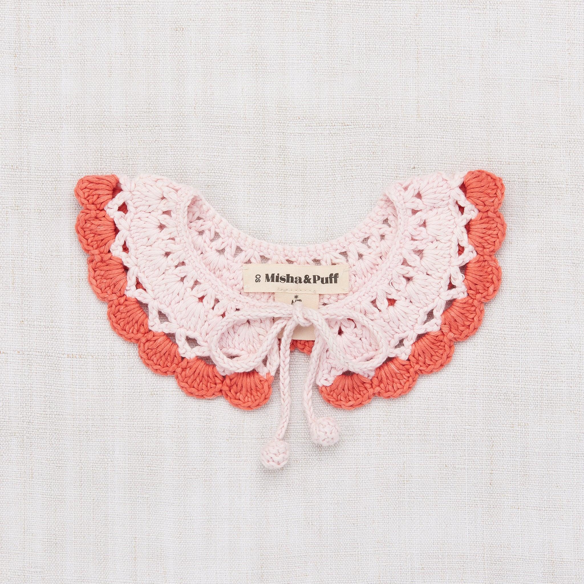 Crochet Scallop Skating Collar - English Rose