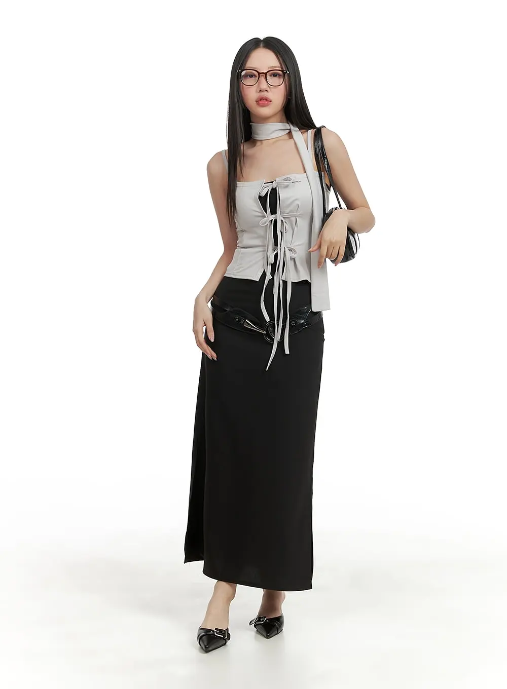 Cut Out Strap Sleeveless Top CA409