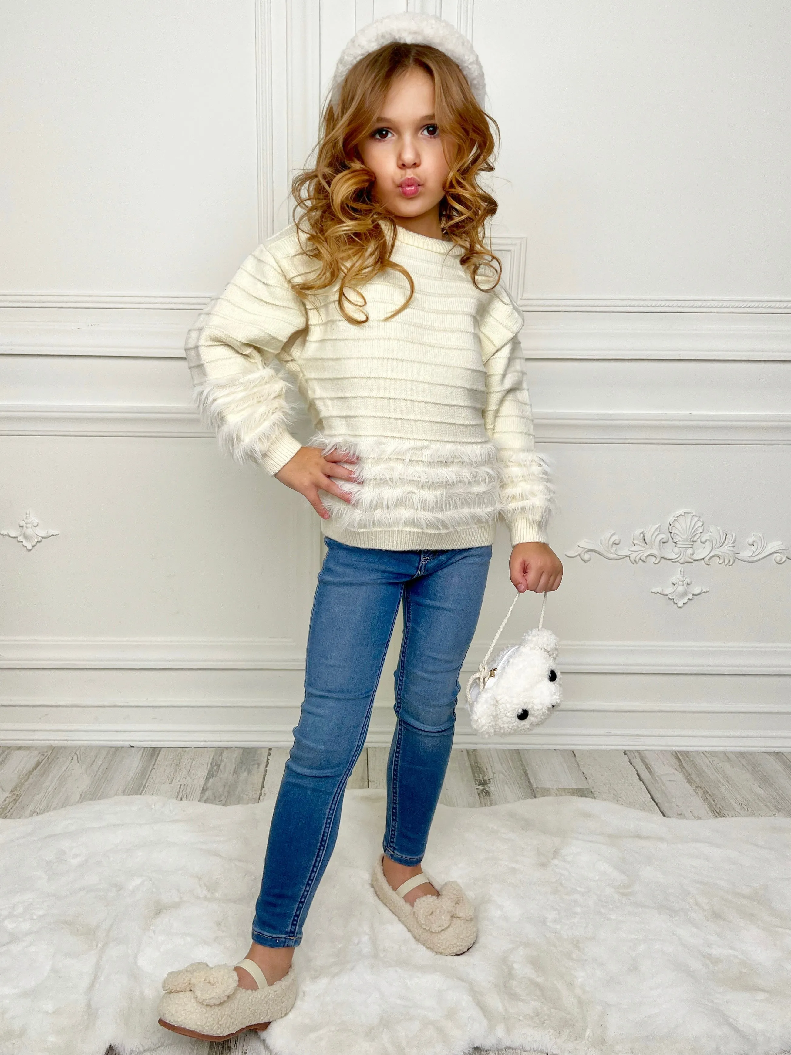 Cuteness Guaranteed Furry Knit Sweater