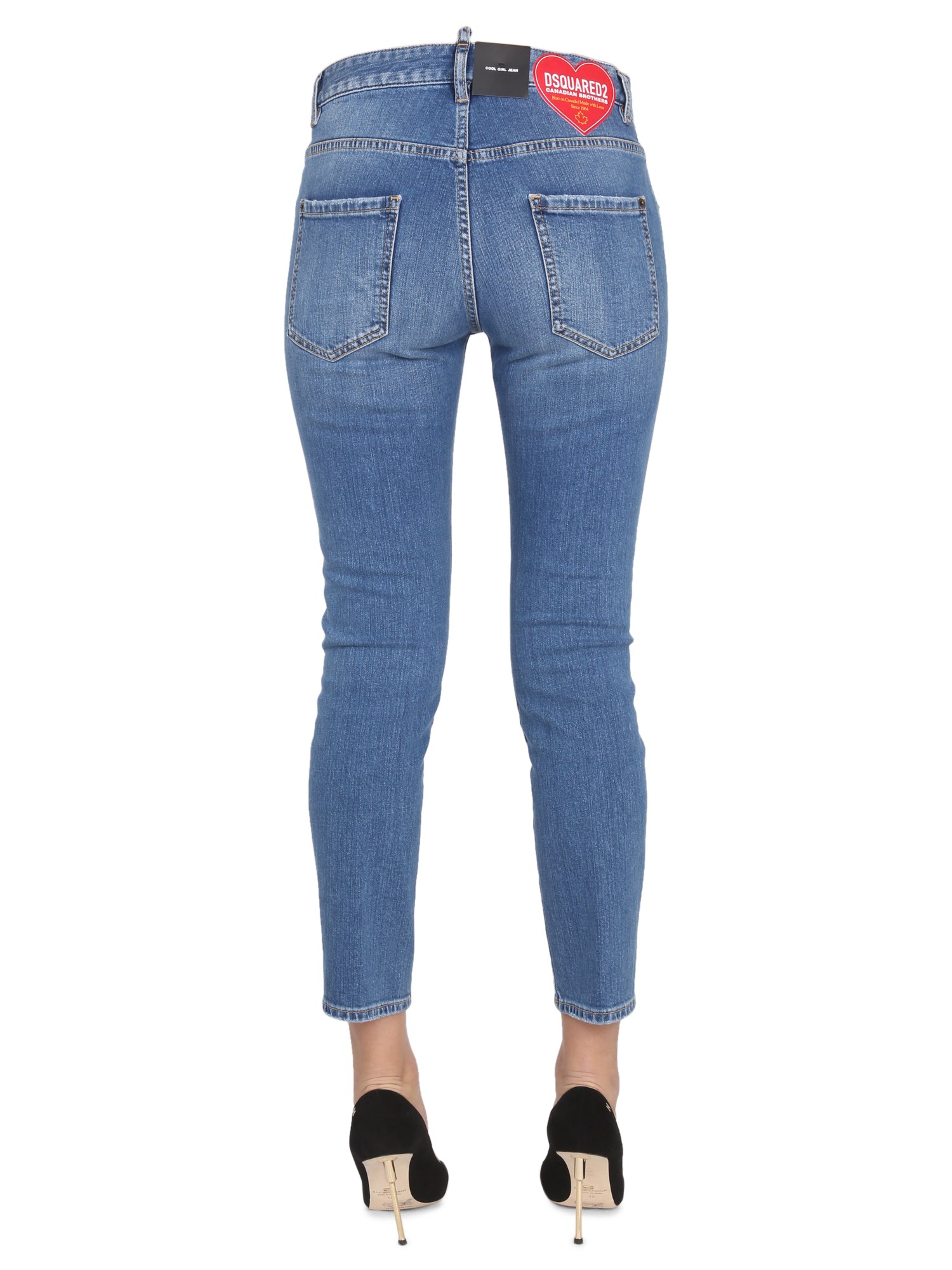 DSQUARED    COOL GIRL JEANS IN COTTON DENIM