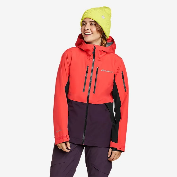 Eddie Bauer Women's BC Fineline Waterproof Rain Jacket - Ink Red