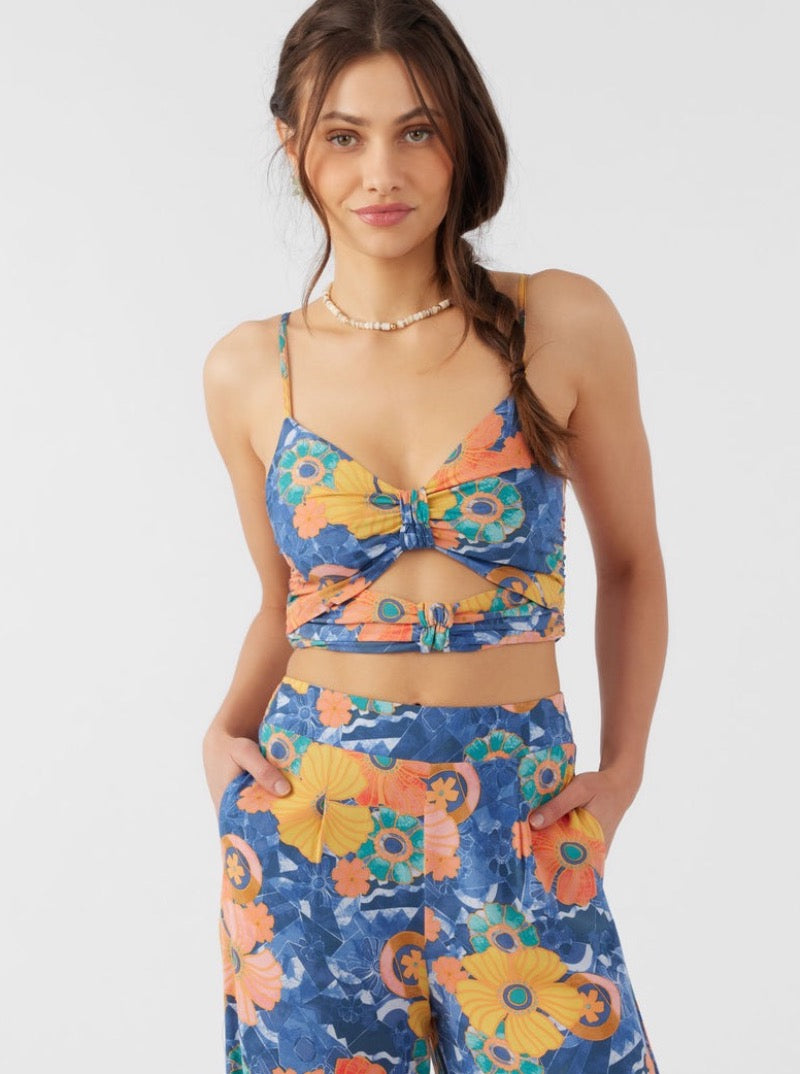 Farrah Jadia Floral Crop Top