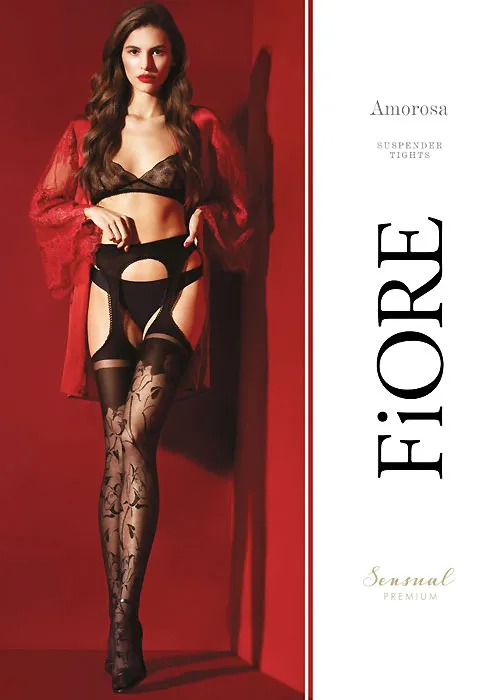 Fiore Amorosa Suspender Tights ()