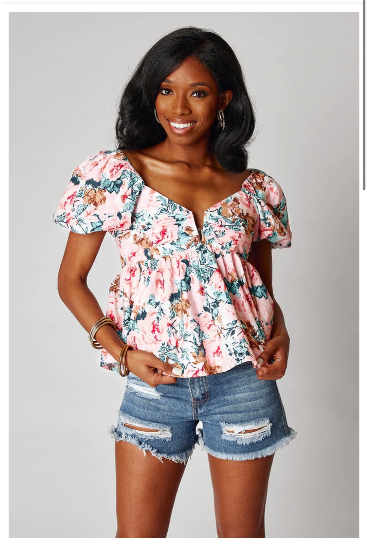 Floral Frenzy Top