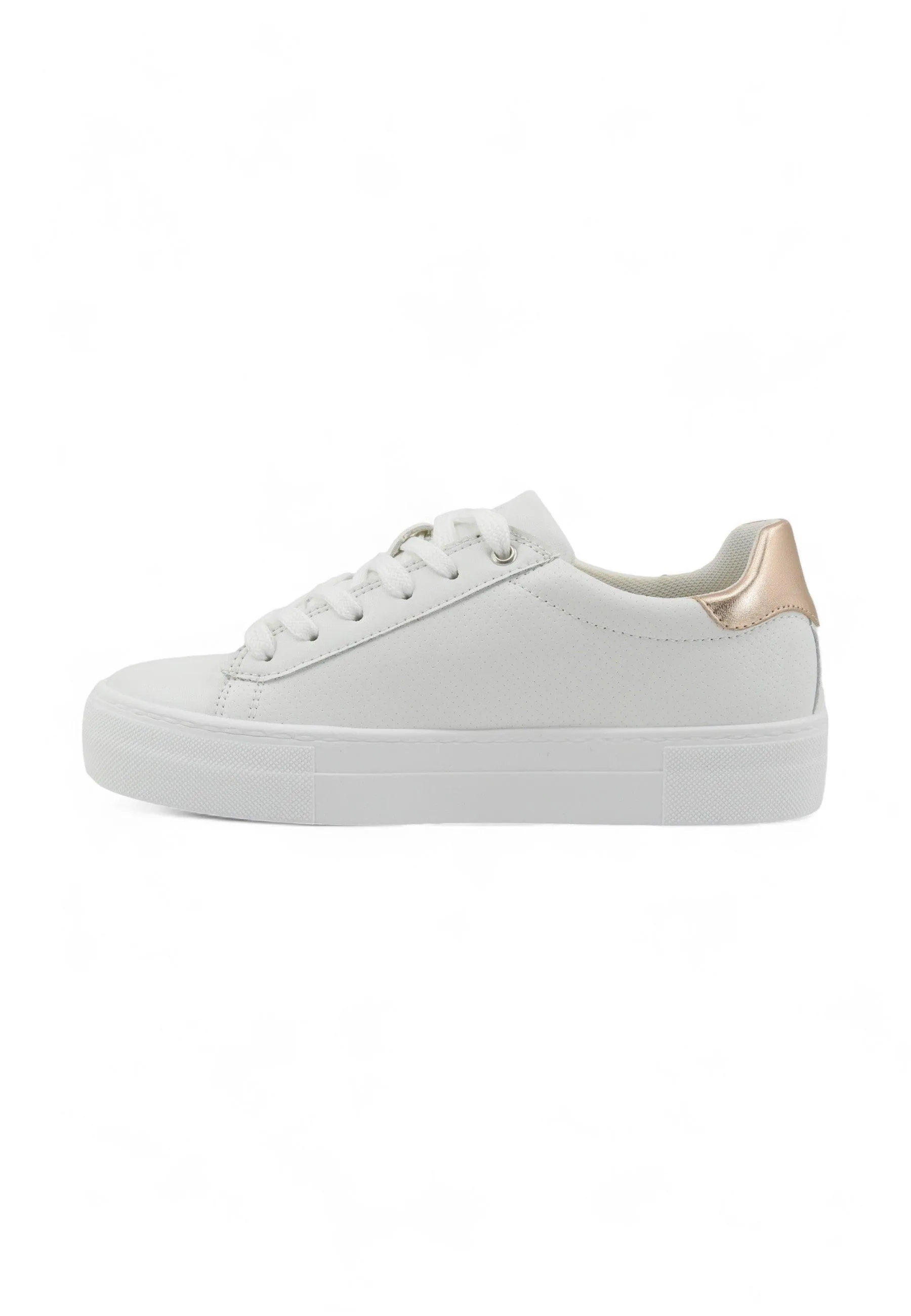 GEOX Claudin Sneaker Donna White Rose Gold D45VWA000BCC1ZHB