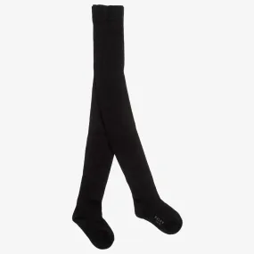 Girls Black Cotton Tights