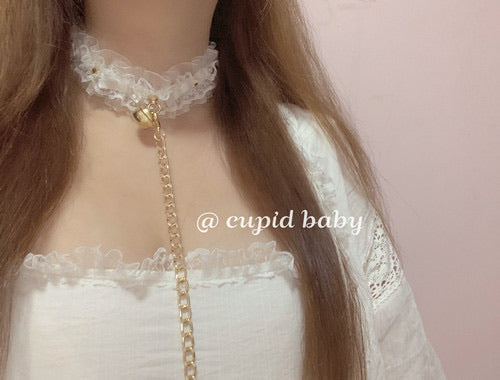 Handmade be ur kitty lace collar