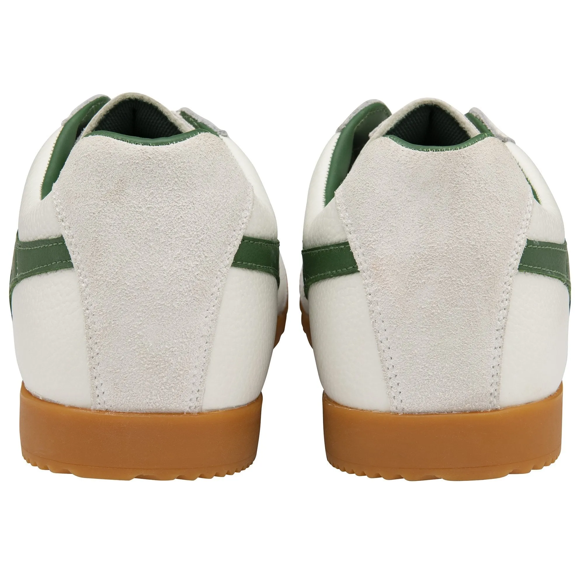 Harrier Leather Sneaker (White + Green + Green)