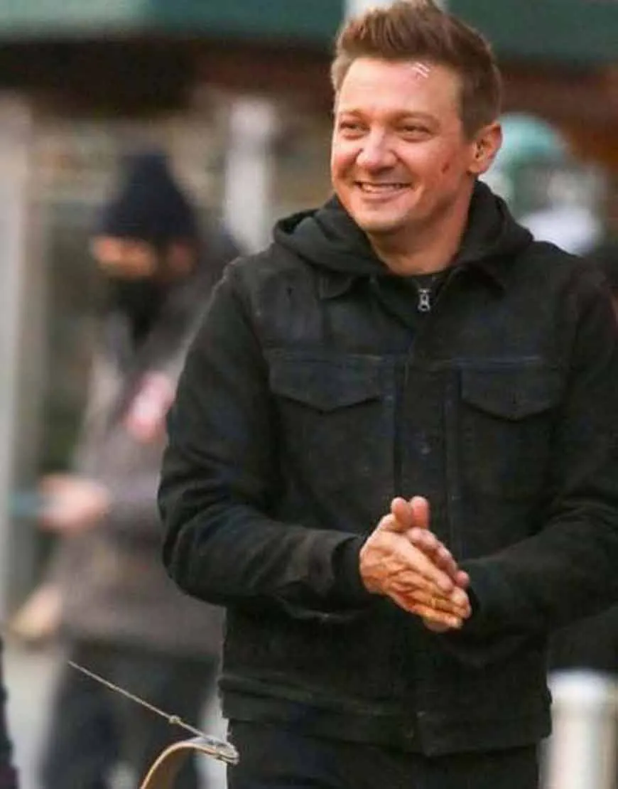 Hawkeye Jeremy Renner Black Jacket | Ujackets.com - 40% OFF