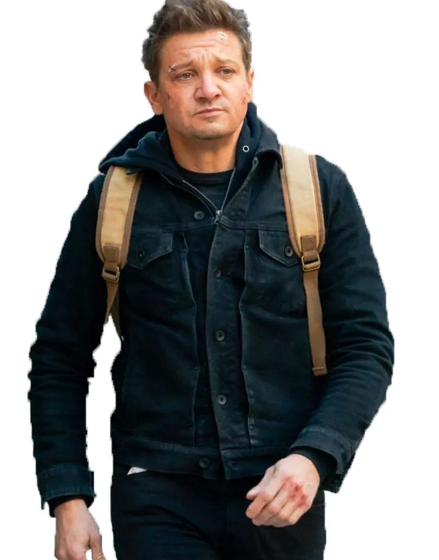 Hawkeye Jeremy Renner Black Jacket | Ujackets.com - 40% OFF