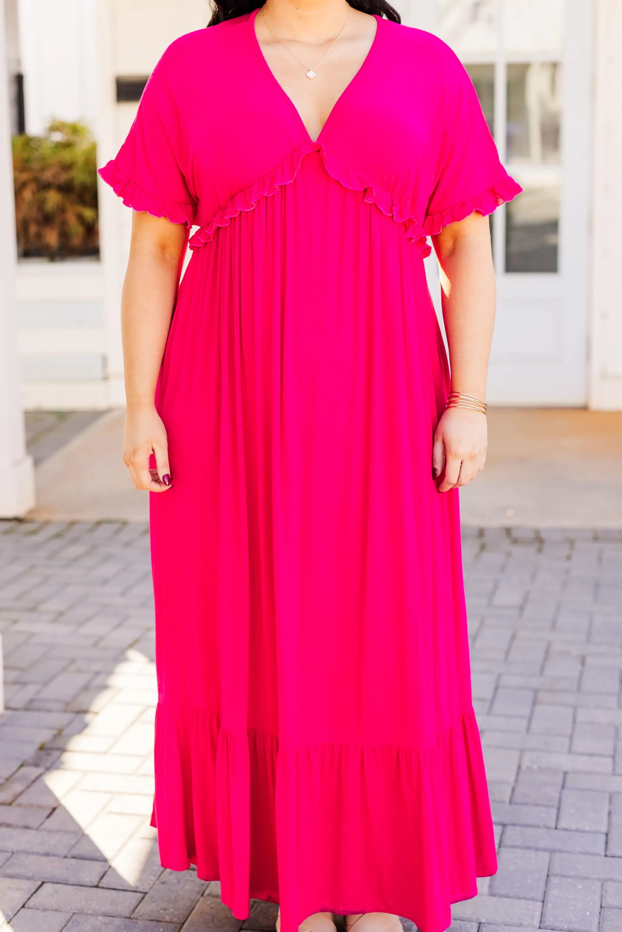 Help Me Find Love Dress, Fuchsia