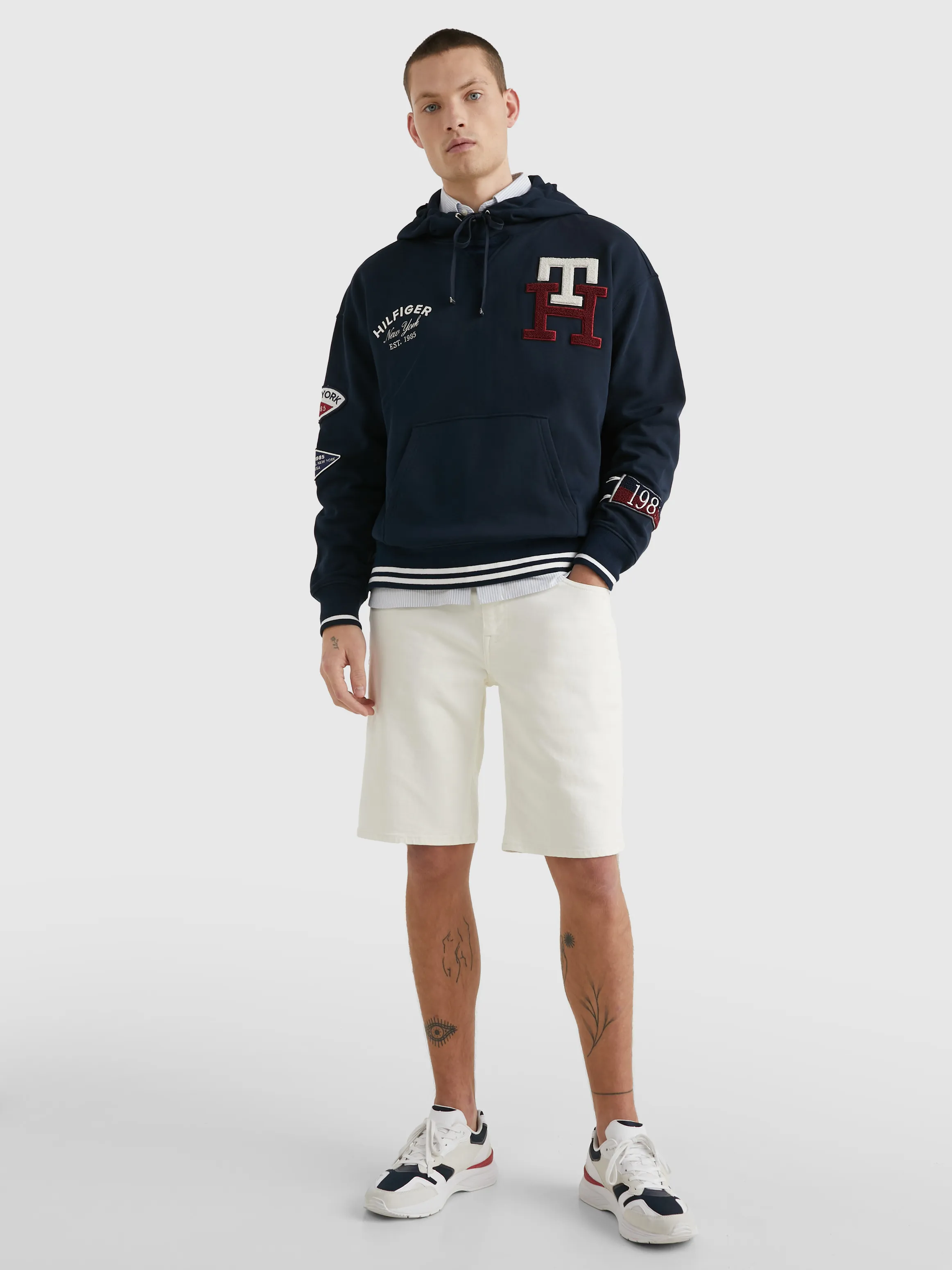 Icons Multi Badge Back Logo Hoodie | Sweatshirts & Hoodies | Tommy Hilfiger