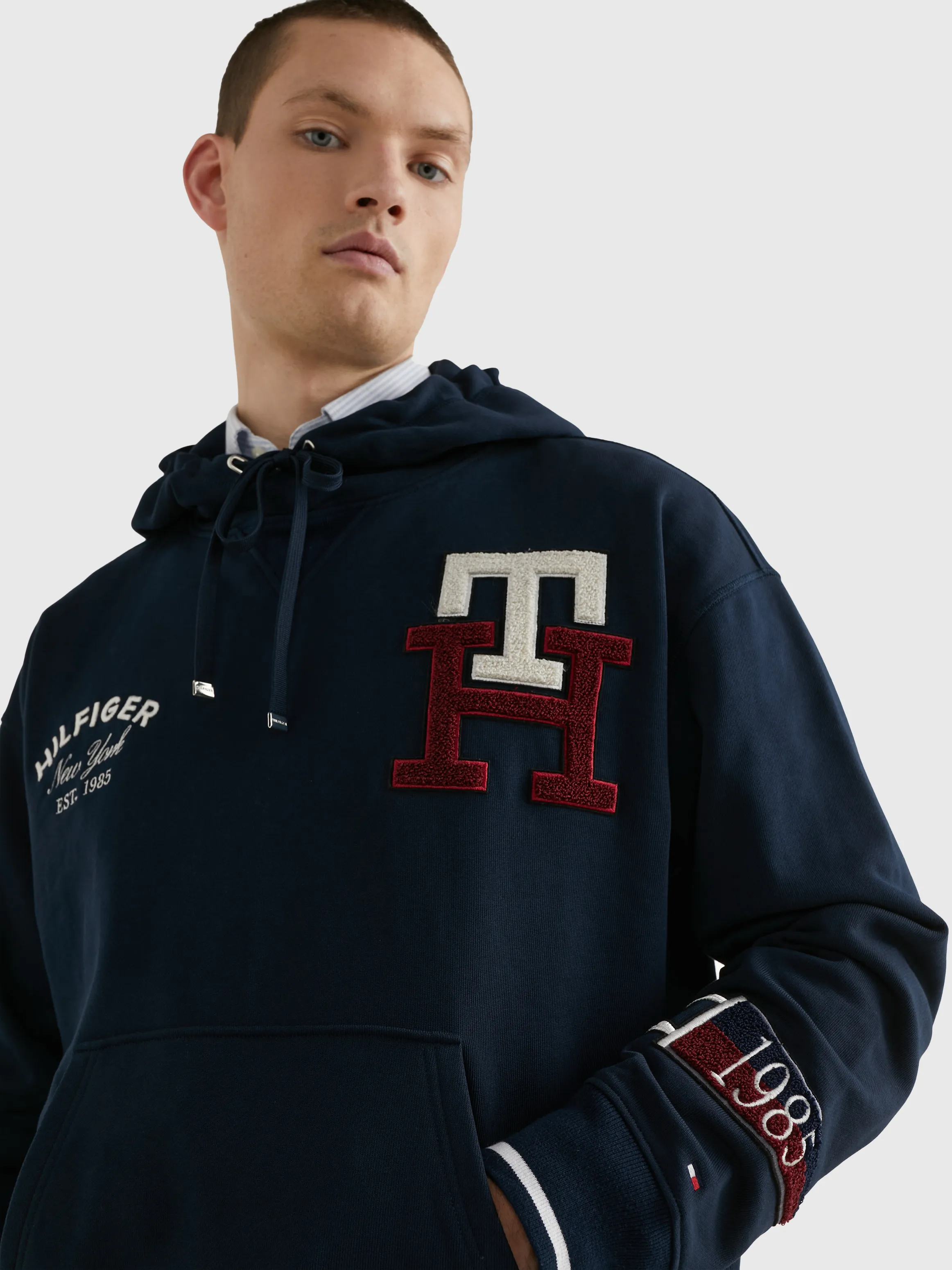 Icons Multi Badge Back Logo Hoodie | Sweatshirts & Hoodies | Tommy Hilfiger