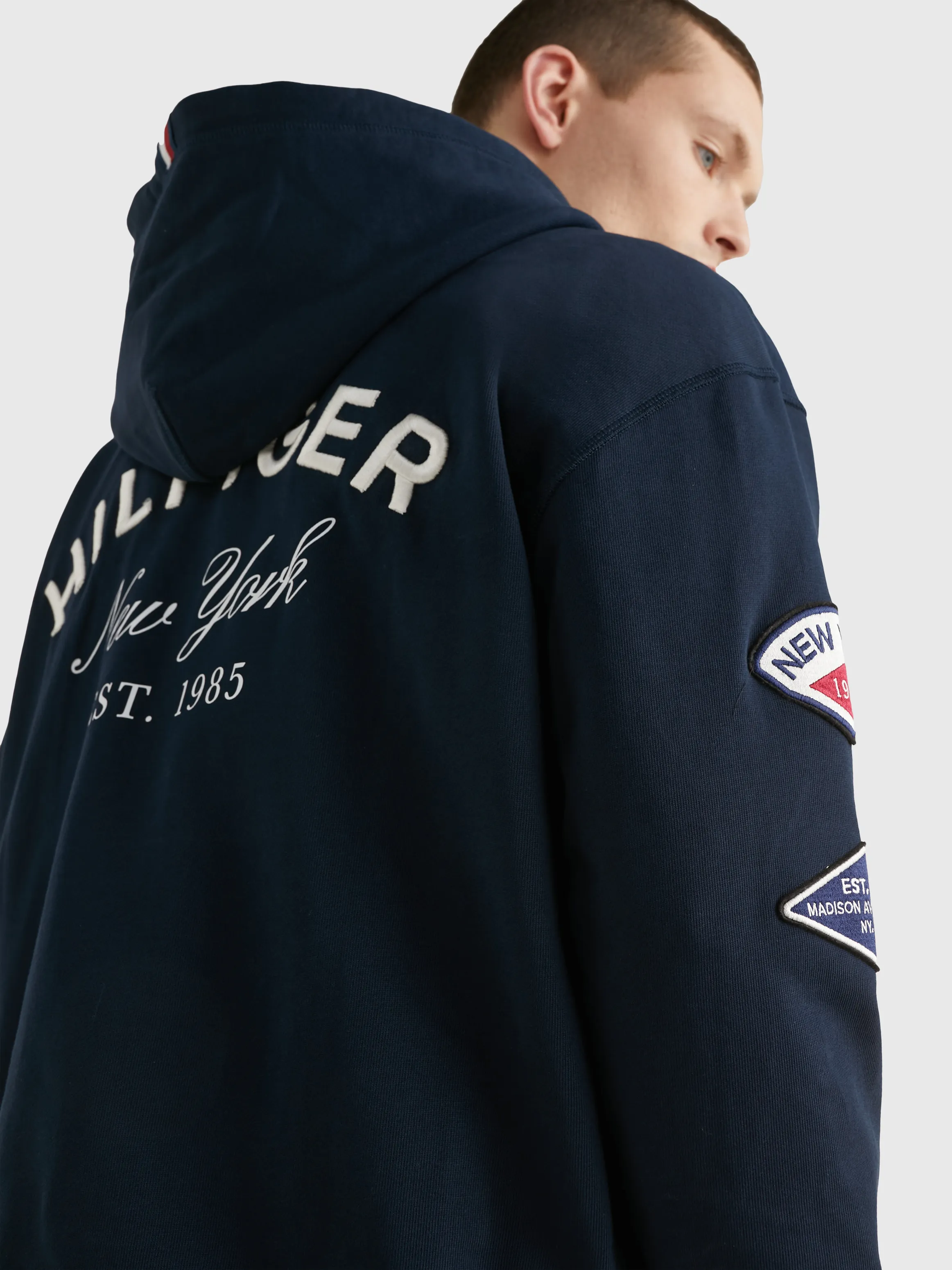 Icons Multi Badge Back Logo Hoodie | Sweatshirts & Hoodies | Tommy Hilfiger