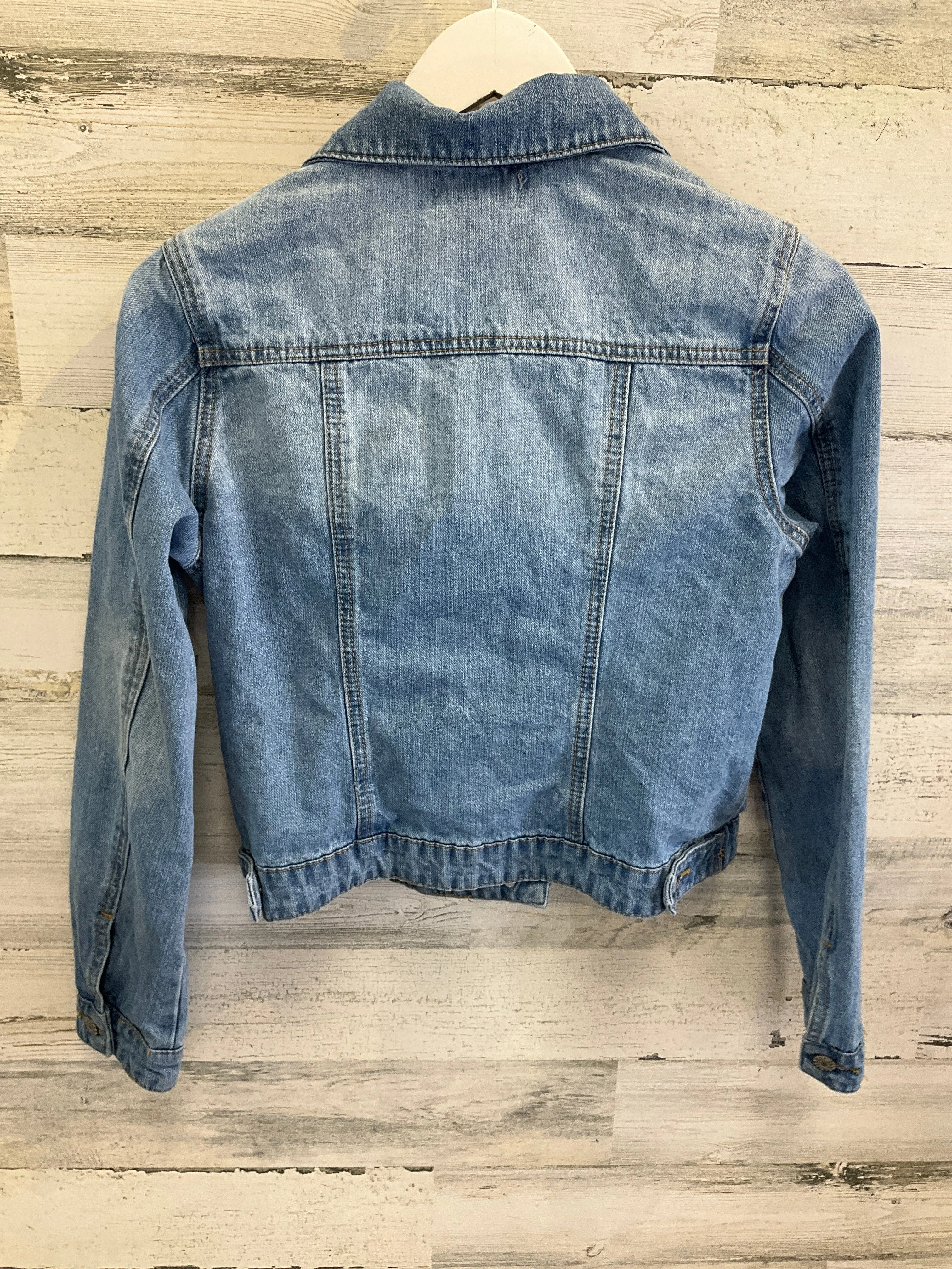 Jacket Denim By Falls Creek In Blue Denim, Size: S