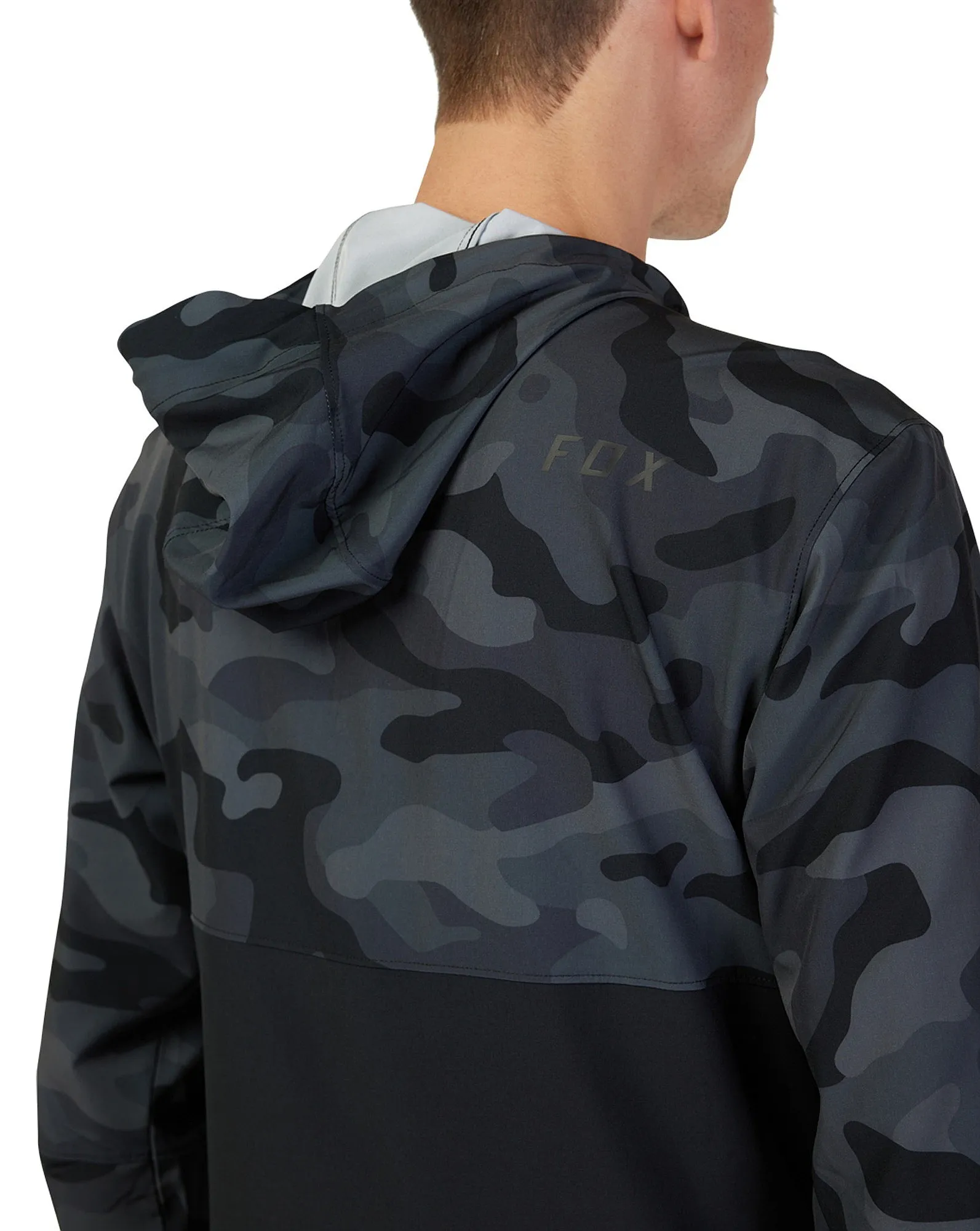 jacket Fox Ranger Wind Pullover - Black Camo - men´s