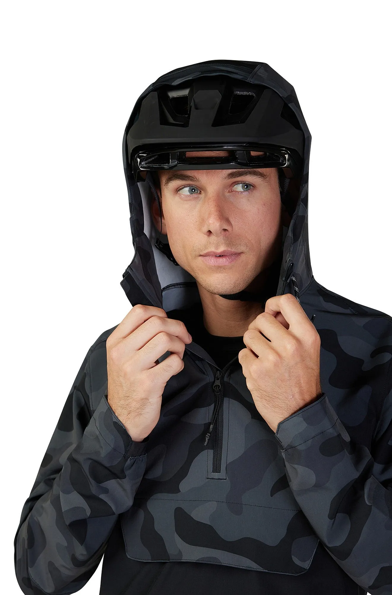 jacket Fox Ranger Wind Pullover - Black Camo - men´s