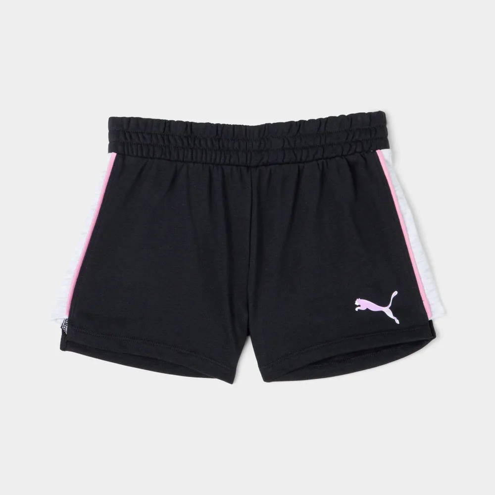 JD Sports Puma Junior Girls’ Core Pack French Terry Shorts / Black