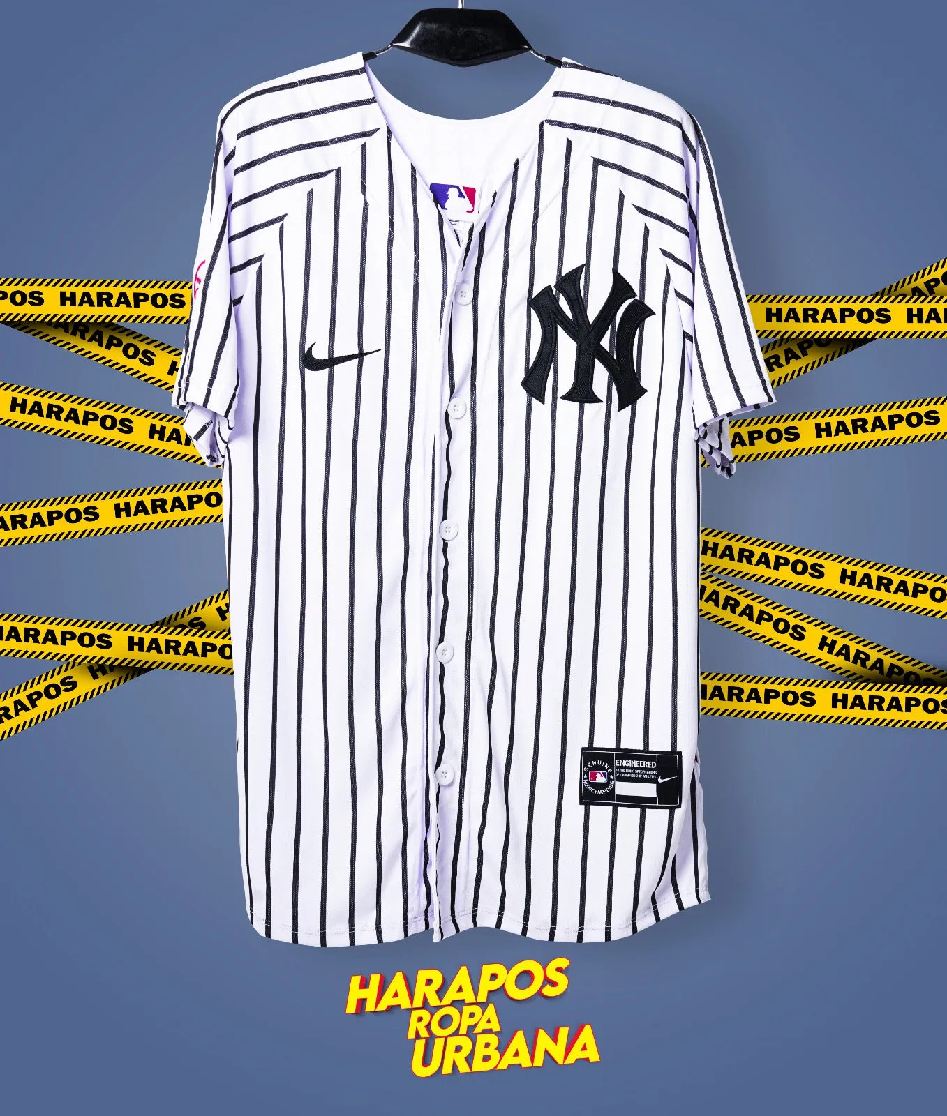 Jersey Nike New York blanca a rayas