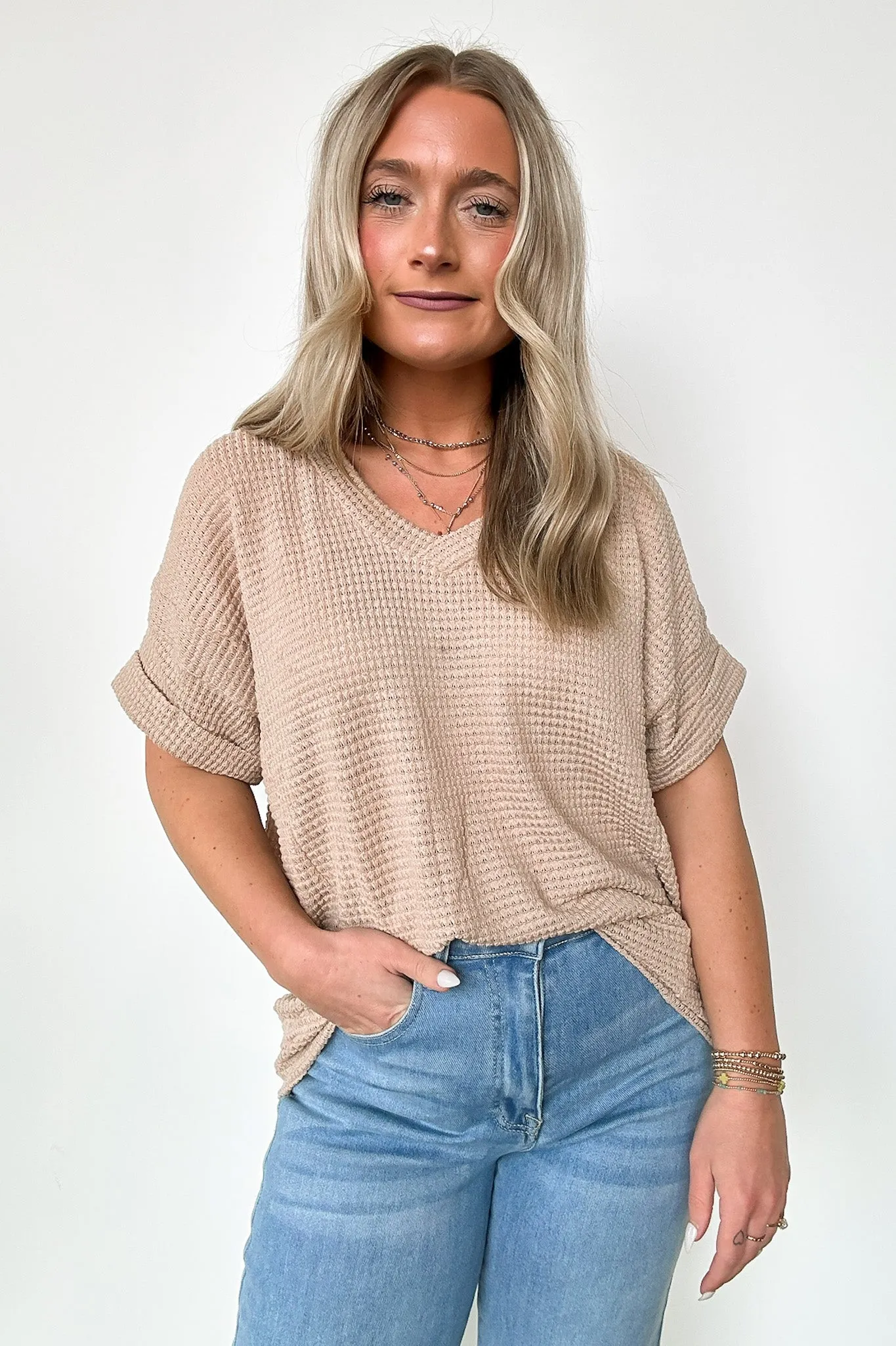 Kloie V-Neck Knit Top - FINAL SALE