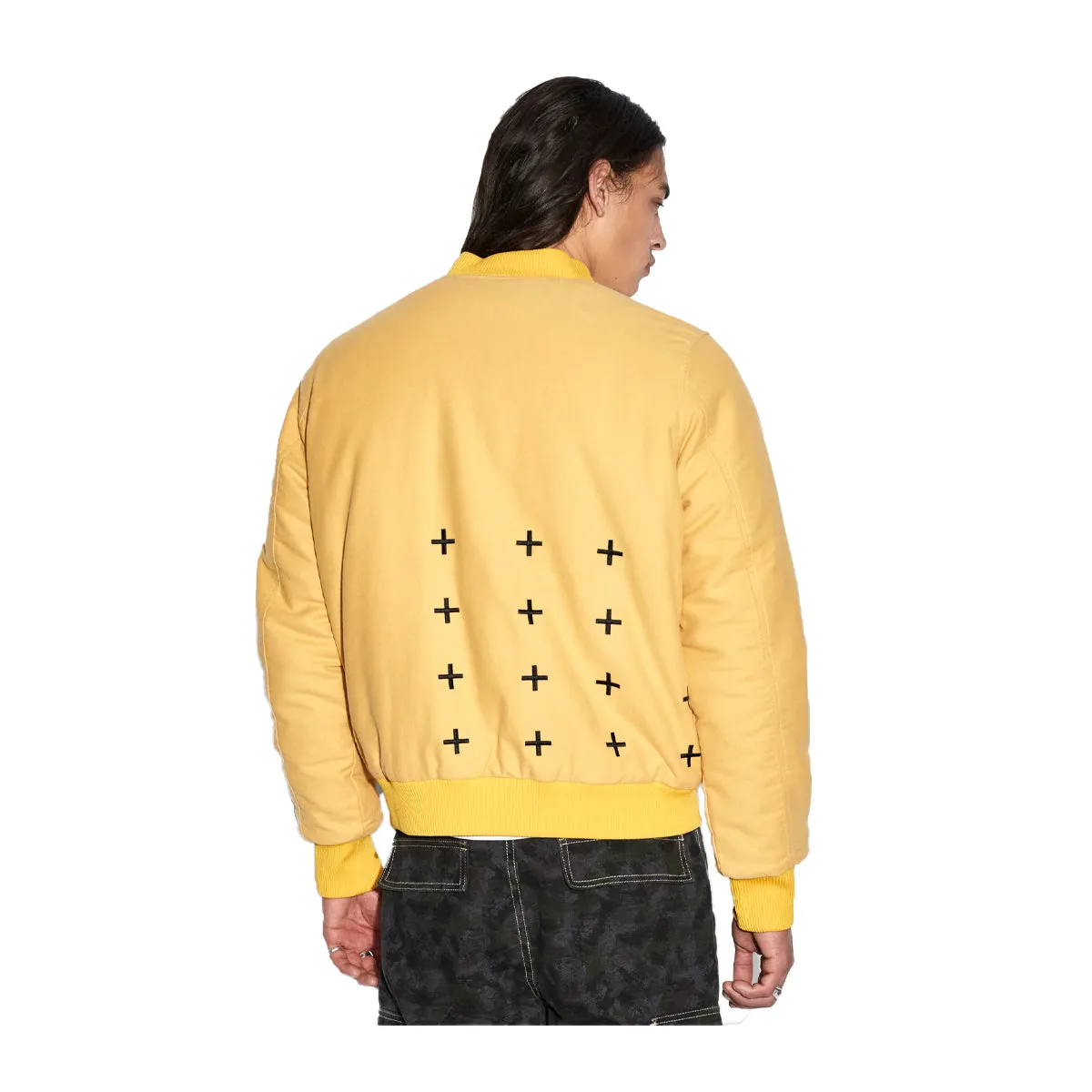 Ksubi Mens Royalty Sol Bomber Jacket MPS23JK011-070 Yellow