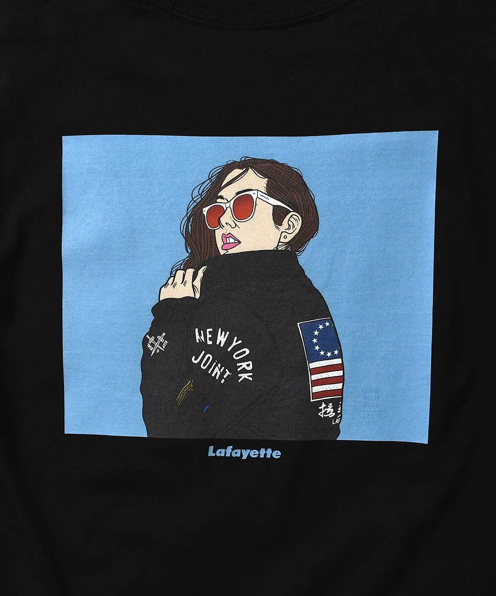 Lafayette x Thiago Villas Boas Bomber Jacket Girl S/S Tee Black