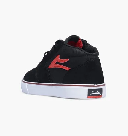 LAKAI FURA HI KIDS - BLACK RED SUEDE