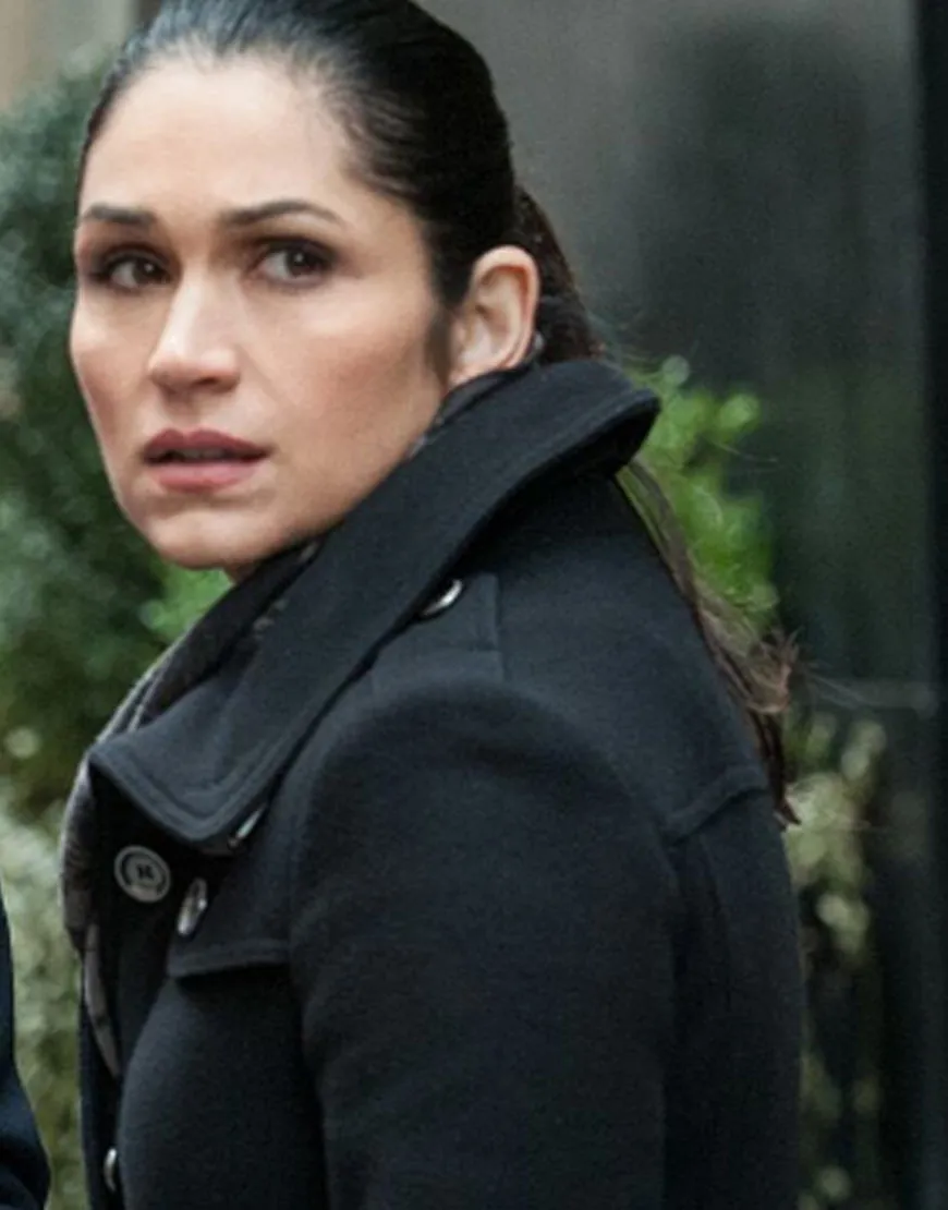 Lela Loren Angela Valdes Power Trench Coat