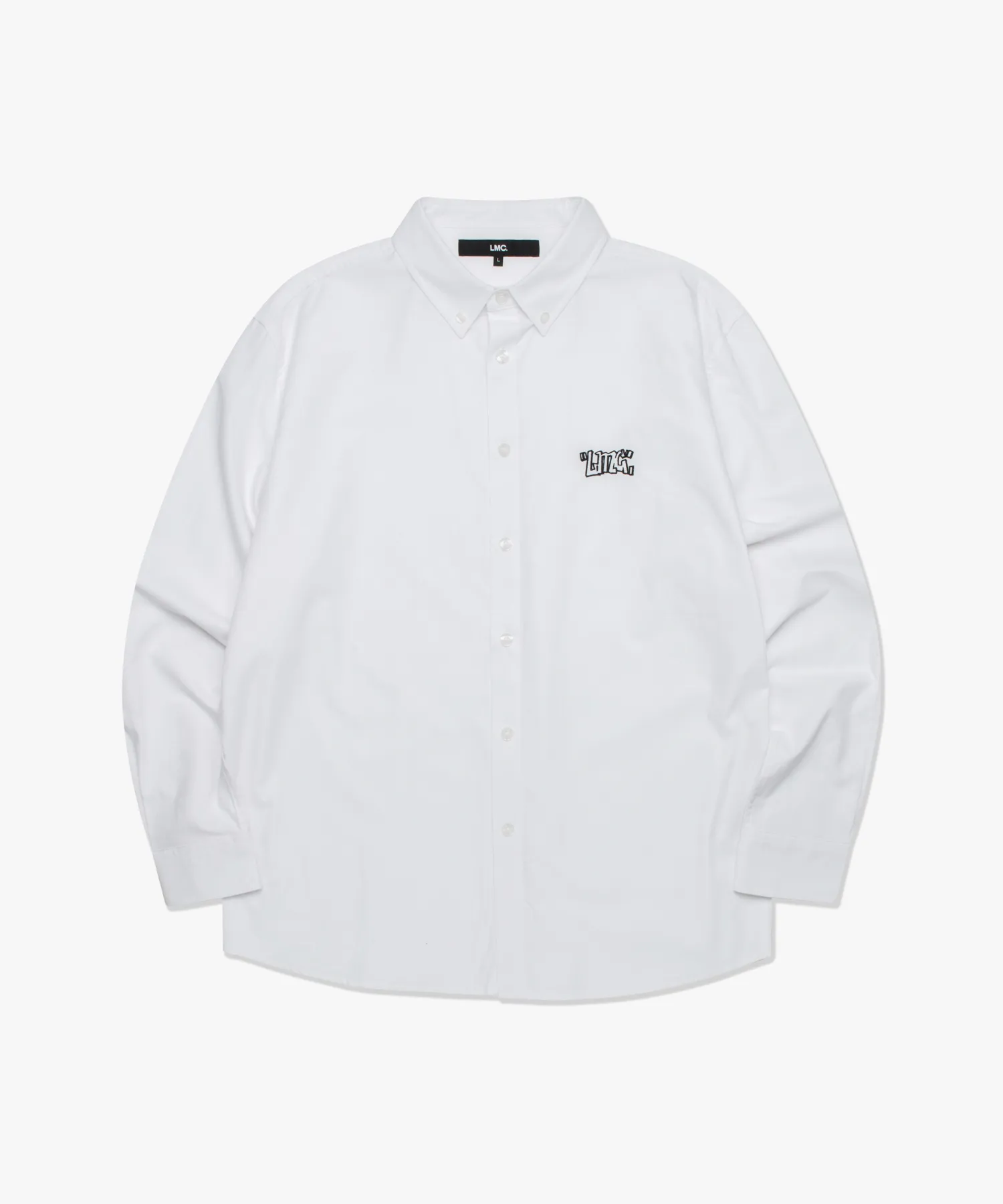 LMC  |Unisex Street Style Long Sleeves Plain Cotton Logo Shirts