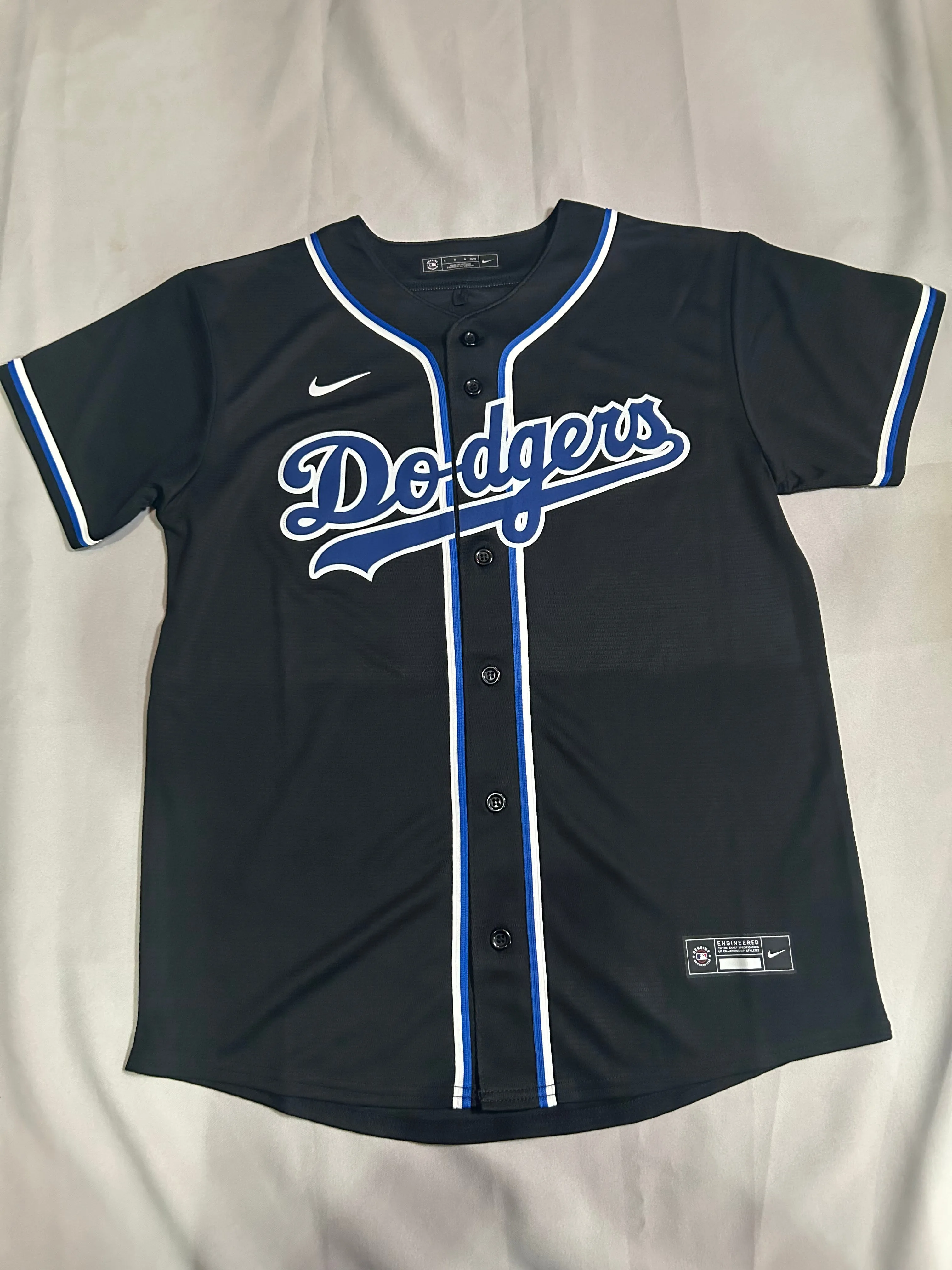 Los Angeles Dodgers MLB Genuine Merchandise Nike Youth Jersey - Black