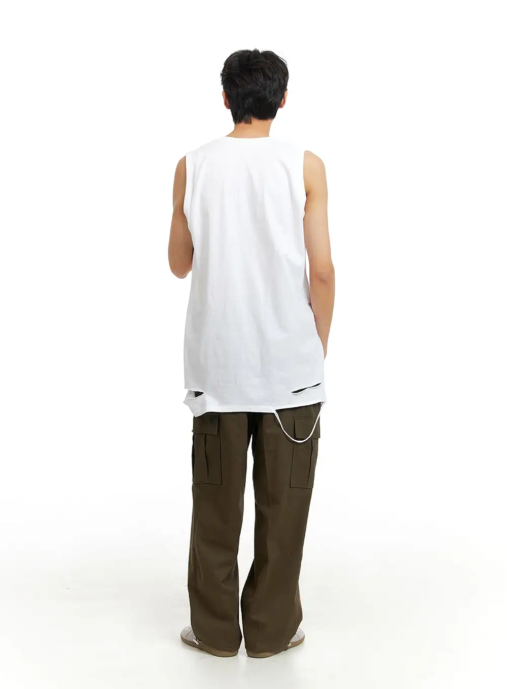 Men's Cut-Out Sleeveless Top IA402