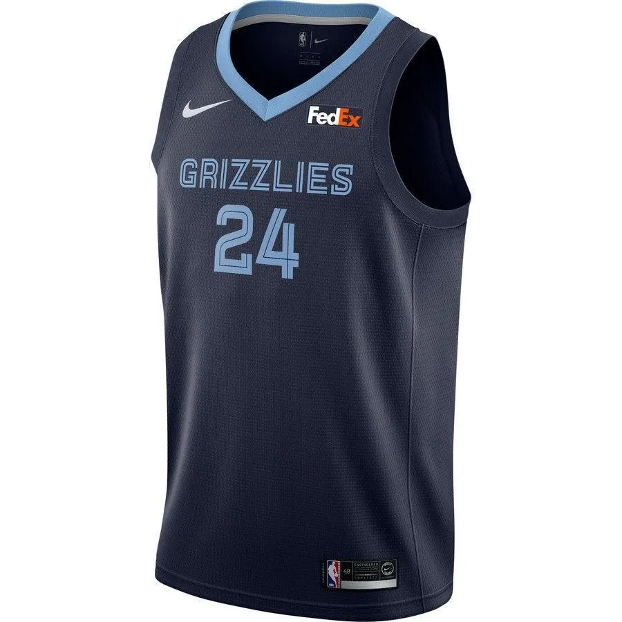 Men's Nike Dillon Brooks Memphis Grizzlies Swingman Sponsor Patch Jersey – Icon Edition  Navy